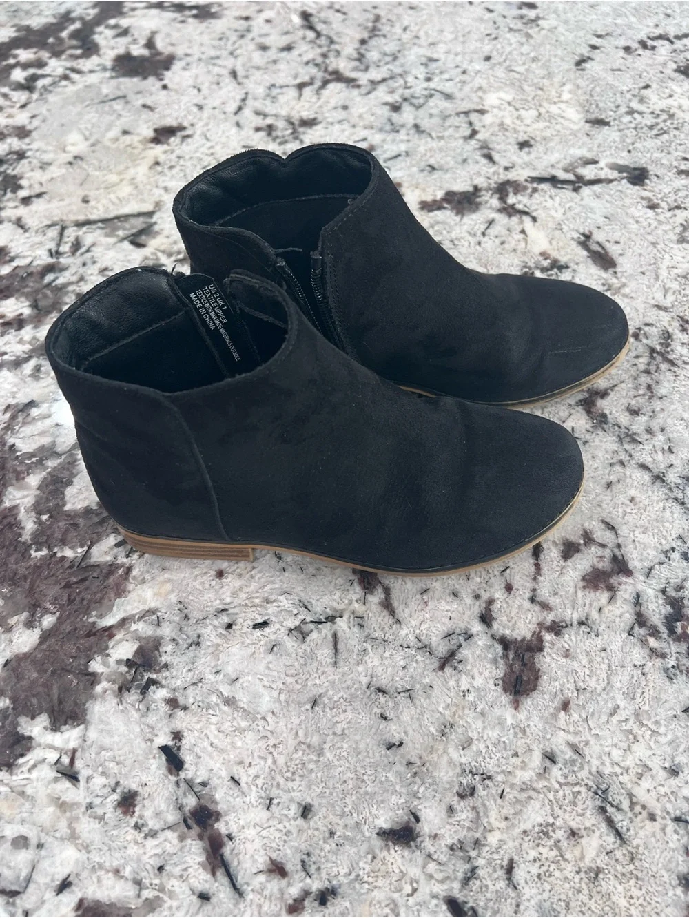 Black Women's Ankle Boots - Classic Zip-Front